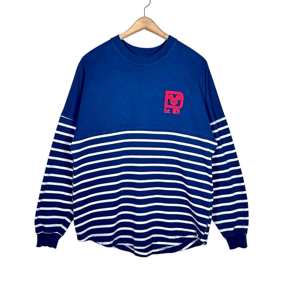 DISNEY PARKS Vintage Walt Disney World Collection Striped Long Sleeve Shirt - Picture 8 of 8